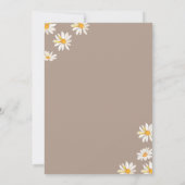 Elegant Oh Baby Daisy Flowers Boho Baby shower Kaart (Achterkant)