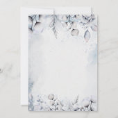 Elegant Oh Deer! Winter Genderneutraal Baby shower Kaart (Achterkant)