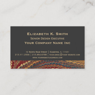 Elegant Old Fashioned Antiek Marged Corporate Visitekaartje