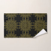 Elegant Old Gold Mandalas op Black Bad Handdoek (Handdoek)