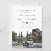 Elegant Old Money Country Estate Photo Wedding Save The Date (Voorkant)