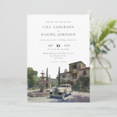 Elegant Old Money Country Estate Wedding Kaart (Staand voorkant)