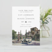 Elegant Old Money Country Estate Wedding Save The Date (Staand voorkant)