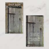 Elegant Old Wood door Visitekaartje (Voorkant / Achterkant)