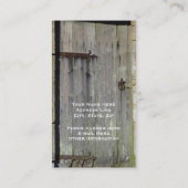 Elegant Old Wood door Visitekaartje (Achterkant)