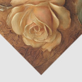 Elegant olieverfschilderij goud  Franse rozen Tissuepapier (Detail)