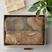 Elegant olieverfschilderij goud  Franse rozen Tissuepapier (Geschenk)