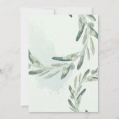 Elegant Olife Sprig Branch Wreater Vrijgezellenfee Kaart (Achterkant)