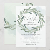 Elegant Olife Sprig Branch Wreater Vrijgezellenfee Kaart (Voorkant / Achterkant)