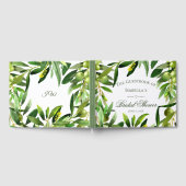 Elegant Olive Boho Summer Garden Vrijgezellenfeest Gastenboek (Volledig)