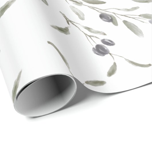 Elegant Olive Branch Cadeaupapier (Rol Hoek)
