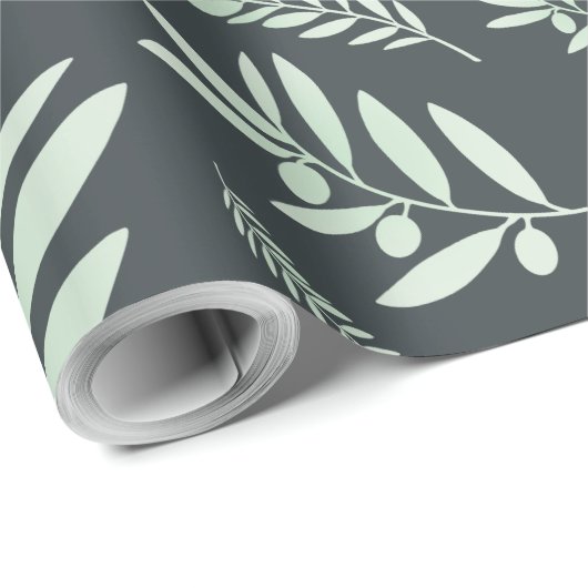 Elegant Olive Branch Cadeaupapier (Rol Hoek)
