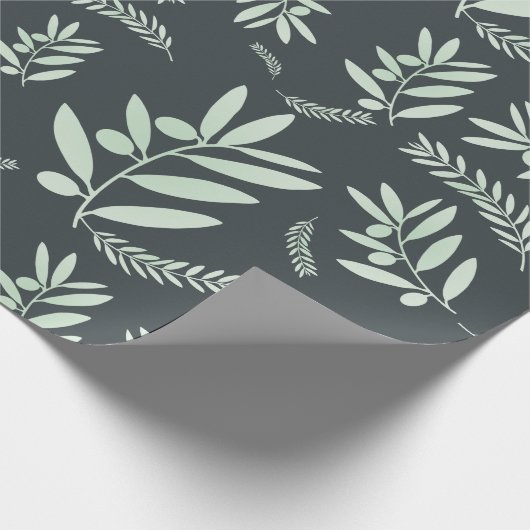 Elegant Olive Branch Cadeaupapier (Hoek)