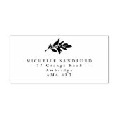 Elegant Olive Branch Return-adres Rubberstempel (Afrduk)