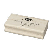 Elegant Olive Branch Return-adres Rubberstempel (Stempel)