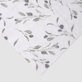 Elegant Olive Branch Tissuepapier (Detail)