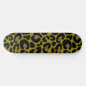 Elegant Olive Green &Black Leopard Print  Persoonlijk Skateboard (Horizontaal)