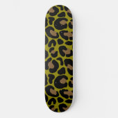 Elegant Olive Green &Black Leopard Print  Persoonlijk Skateboard (Voorkant)
