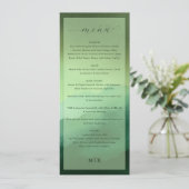Elegant Olive Green Menu for High-End Dining (Staand voorkant)