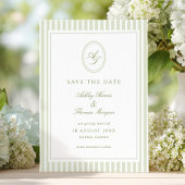 Elegant Olive Green Wedding  Save The Date