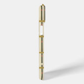 Elegant Olive Groen en Goud Klassiek Plaid Case-Mate iPhone Case (Achterkant / Rechts)