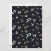 Elegant Olive Grove | Botanische uitnodiging van B (Achterkant)