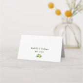 Elegant Olive Leaf Boho Garden Place Card Plaatskaartje (Achterkant)