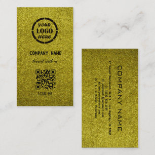 Elegant Olive Professioneel Ontwerp Moderne QR Cod Visitekaartje