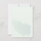 Elegant Olive Sprig Heart WreatVrijgezellenfeest Bedankkaart (Achterkant)