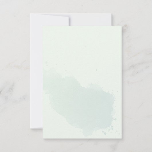 Elegant Olive Sprig Heart WreatVrijgezellenfeest Bedankkaart (Achterkant)