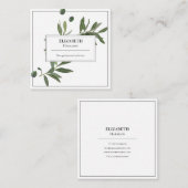 Elegant Olive Tree Visitekaartje (Voorkant / Achterkant)