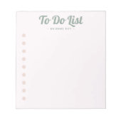 Elegant om de Roos Mint Bullets van de Sjabloon va Notitieblok (Voorkant)