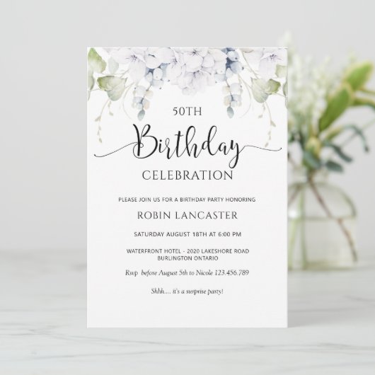 Elegant om het even welk de Uitnodiging van de Dag (Staand voorkant)