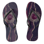 Elegant OM Mandala over Agate Teenslippers (Voetbed)