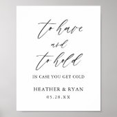 Elegant om weddenschappen te hebben en te houden poster (Voorkant)