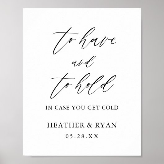 Elegant om weddenschappen te hebben en te houden poster (Voorkant)