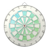 Elegant Ombre Dartboard with White Border Dartbord (Voorkant)