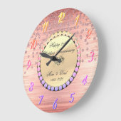 Elegant Ombre Diamonds 25th Wedding Jubileum Grote Klok (Hoek)