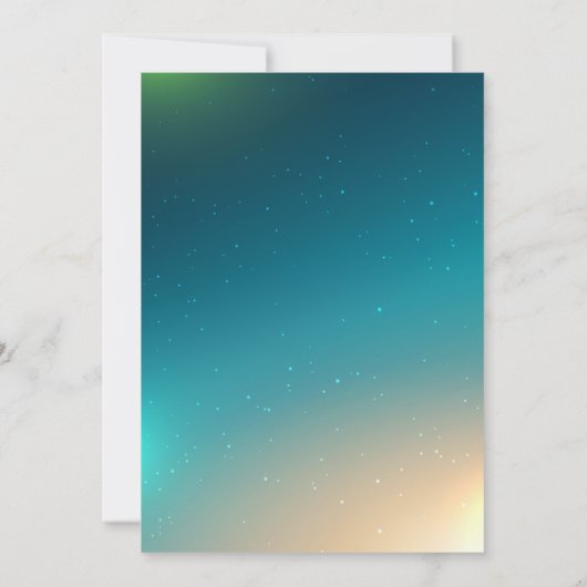 Elegant Ombre First Heilige Communauteit Uitnodigi Kaart (Achterkant)