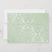 Elegant Ombre Floral Bridal Shower Kaart (Achterkant)