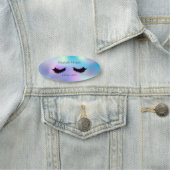 Elegant Ombre Holographic Faux Lashes Naamplaatje (In situ)