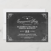 Elegant Ombre  Manuscript Engagement Party Kaart (Voorkant)