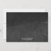 Elegant Ombre  Manuscript Engagement Party Kaart (Achterkant)