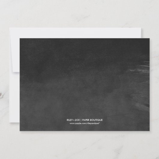 Elegant Ombre Manuscript Engagement Party Kaart (Achterkant)