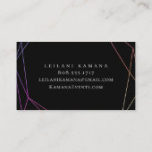 Elegant Ombre Pineapple Visitekaartje (Achterkant)