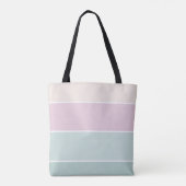 Elegant Ombre Roze Groen Aangepast Monogram Tote Bag (Achterkant)