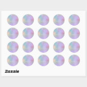 Elegant ombre roze & mint diamonds make-up kunsten ronde sticker (Vel)