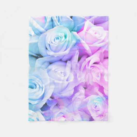 Elegant Ombre Rozen Buttery Soft Fleece Blanket Deken (Voorkant)