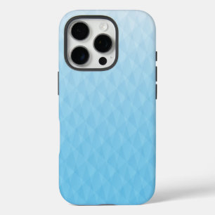 Elegant Ombre Sky Blue Geometric Design iPhone 16 Pro Hoesje