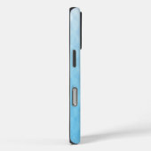 Elegant Ombre Sky Blue Geometric Design Case-Mate iPhone Case (Achterkant / Rechts)
